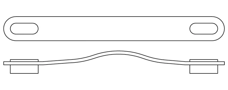 OBLONG ידית עור 0507/160