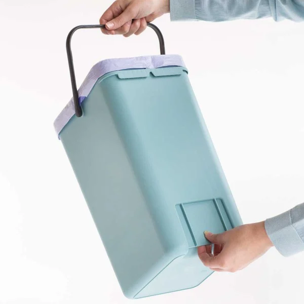 פח הפרדה 12 ליטר SORT & GO פלסטיק – Brabantia - sort go waste bin 12l mint mood