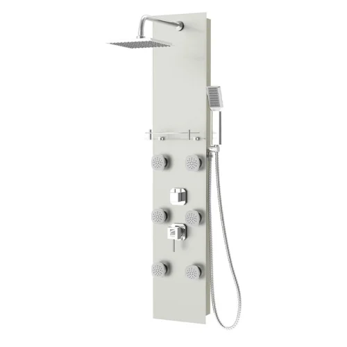 פנל רחצה זכוכית למקלחת עם אינטרפוץ Buddy - 2416S