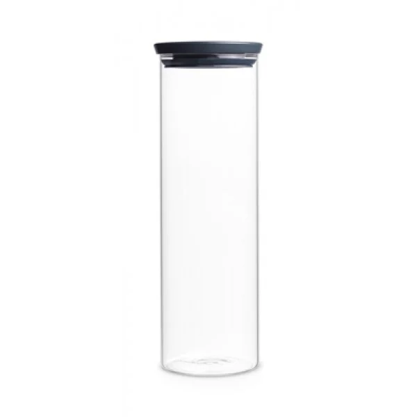 סט 3 מיכלי אחסון זכוכית 1.9 ליטר Brabantia - stackable glass jar .9l