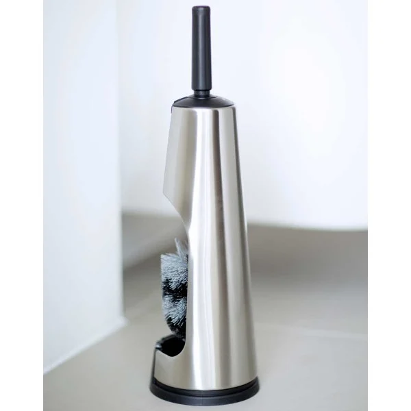 מברשת אסלה קונית Brabantia - toilet brush holder matt steel mood