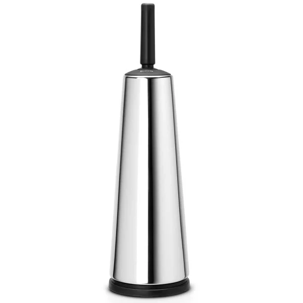סט לשירותים ניקל מבריק עם פח נתלה Brabantia - toilet brush holder brilliant steel