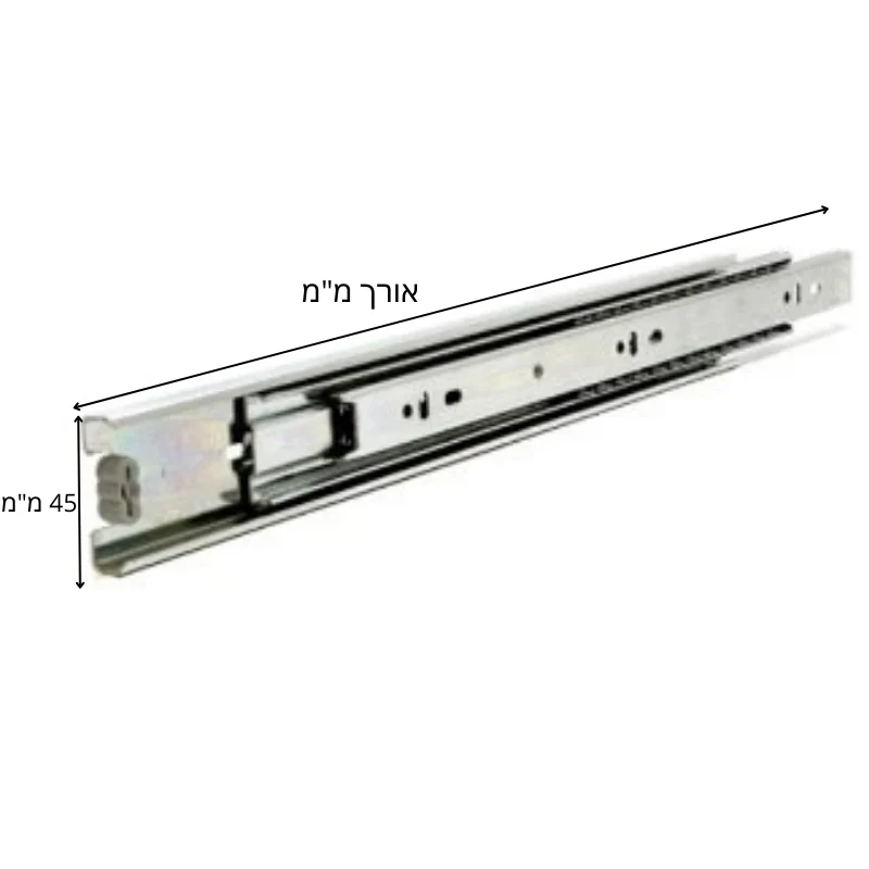 מסילה לאגר שליפה כפולה סגירה שקטה