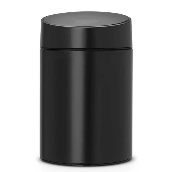 סט לשירותים נתלה שחור מט Brabantia - slide bin 5l matt black
