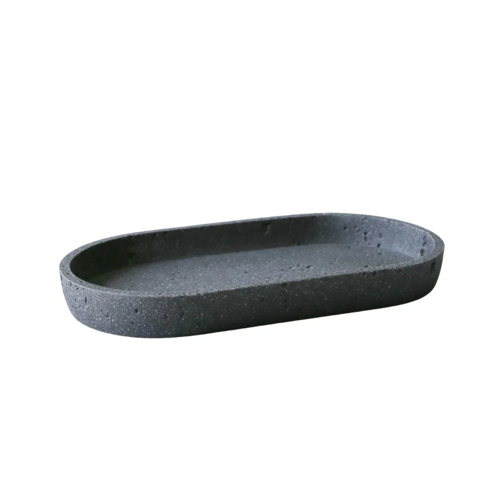 מגש Lyon – טרוורטין שחור Essentials