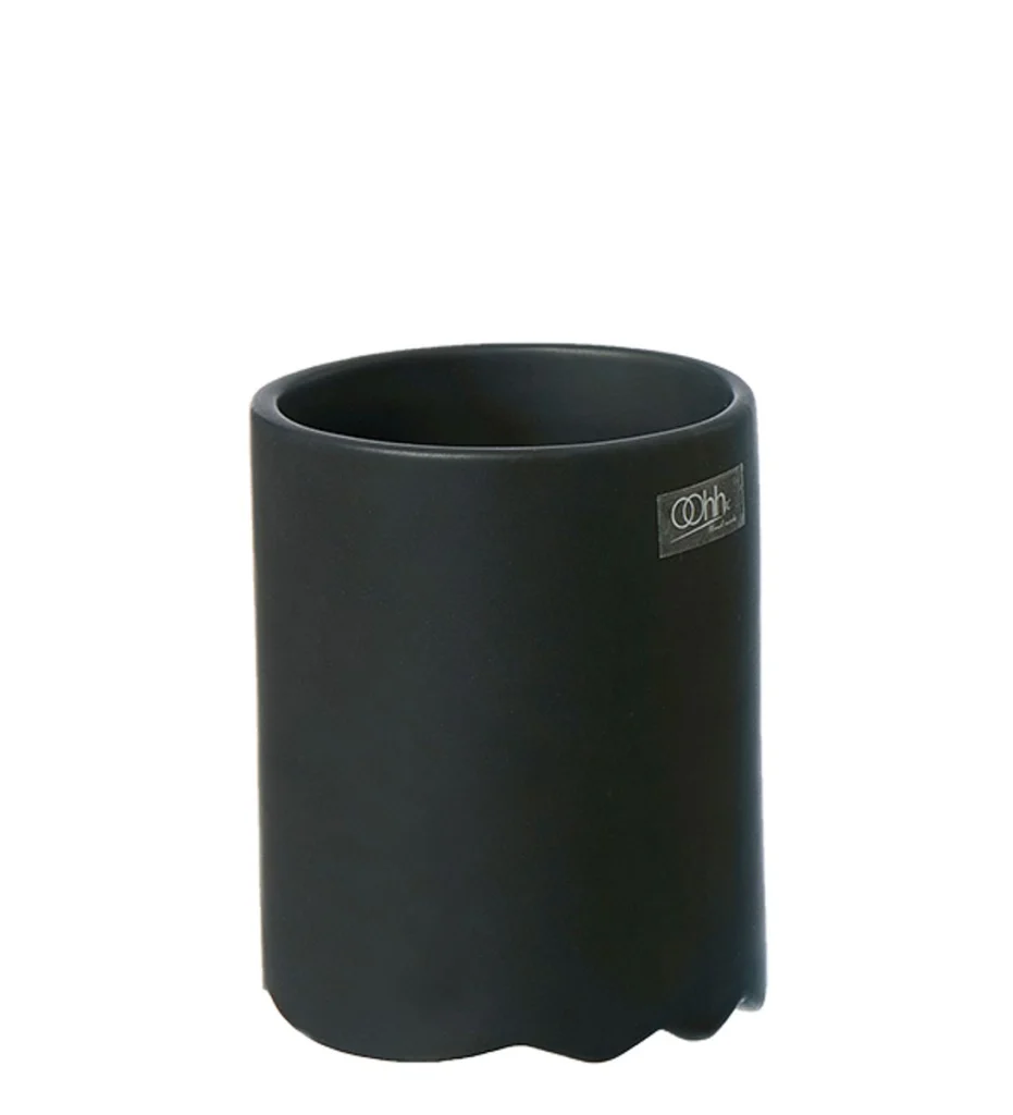 כוס קרמיקה WAVE – שחור LUBECH LIVING