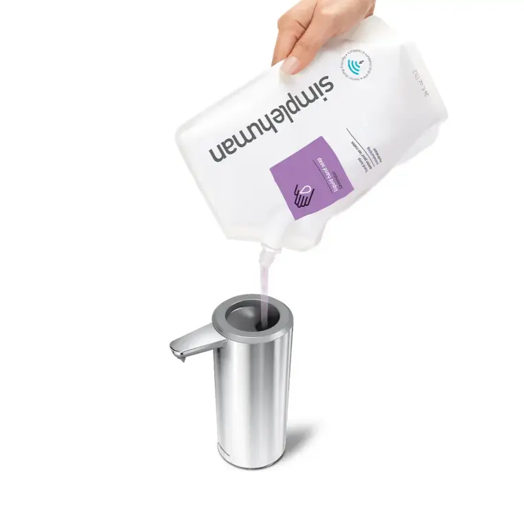 דיספנסר סנסור נטען Simplehuman - CW1043 main.pour .sensor soap pumps 1194x