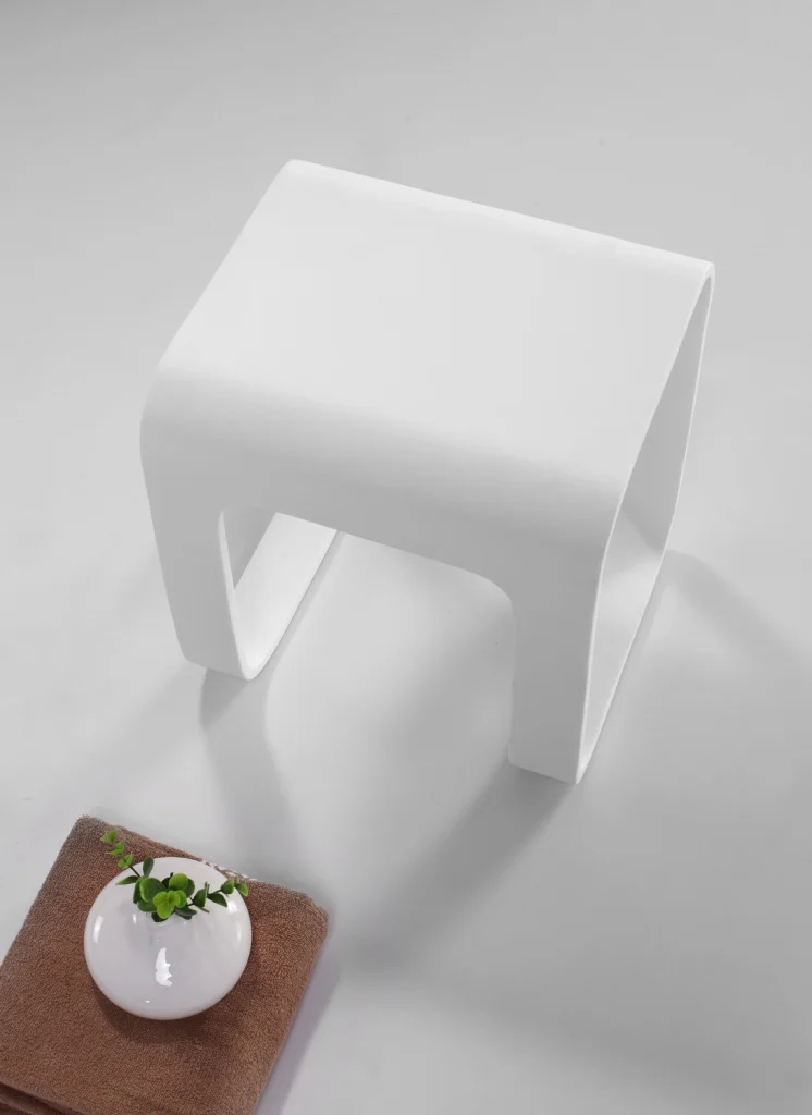 ספסל לאמבטיה ולבית דגם סטול חלונות לבן - KKR KKR Stool F