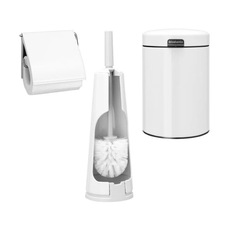 סט לשירותים לבן עם פח נתלה Brabantia - R 11T094929.