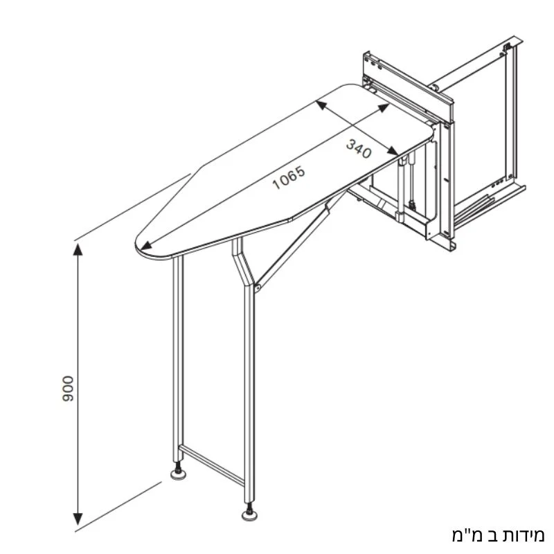 קרש גיהוץ נשלף מארון - תמונה 2
