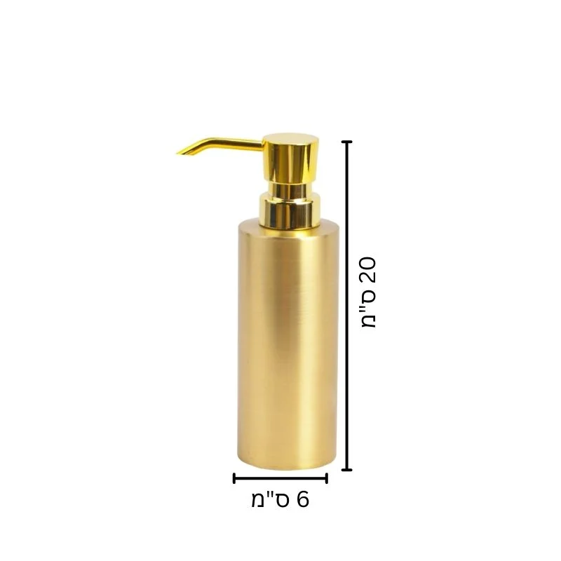 דיספנסר לסבון נוזלי דגם GOLDY מונח זהב מט - R