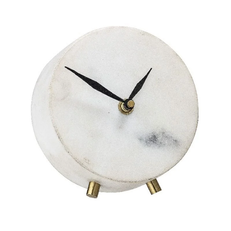 שעון שולחני Marble – שיש לבן Bloomingville