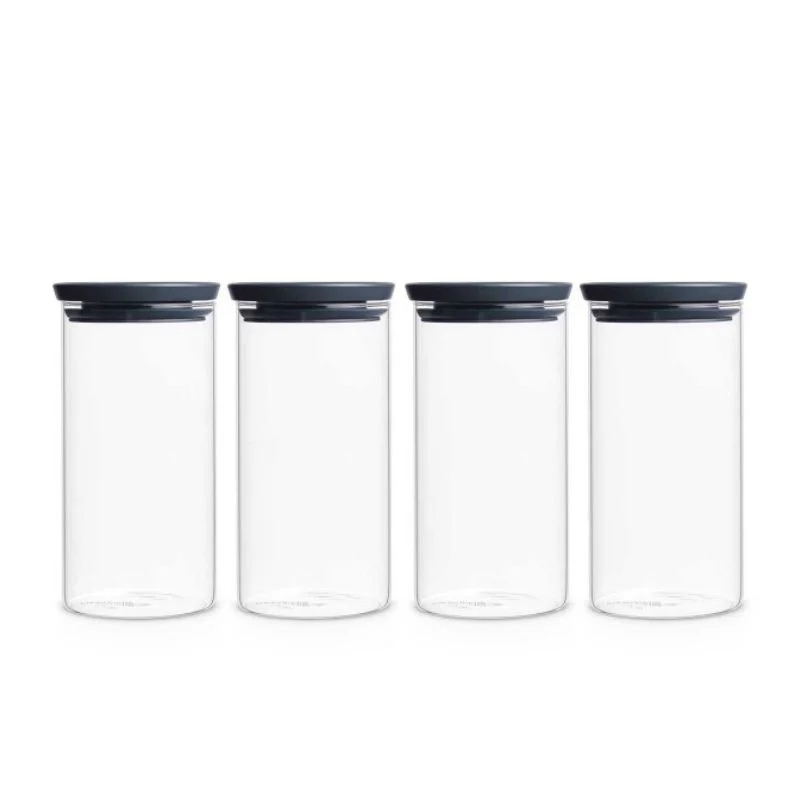 סט 4 מיכלי אחסון זכוכית 1.1 ליטר Brabantia