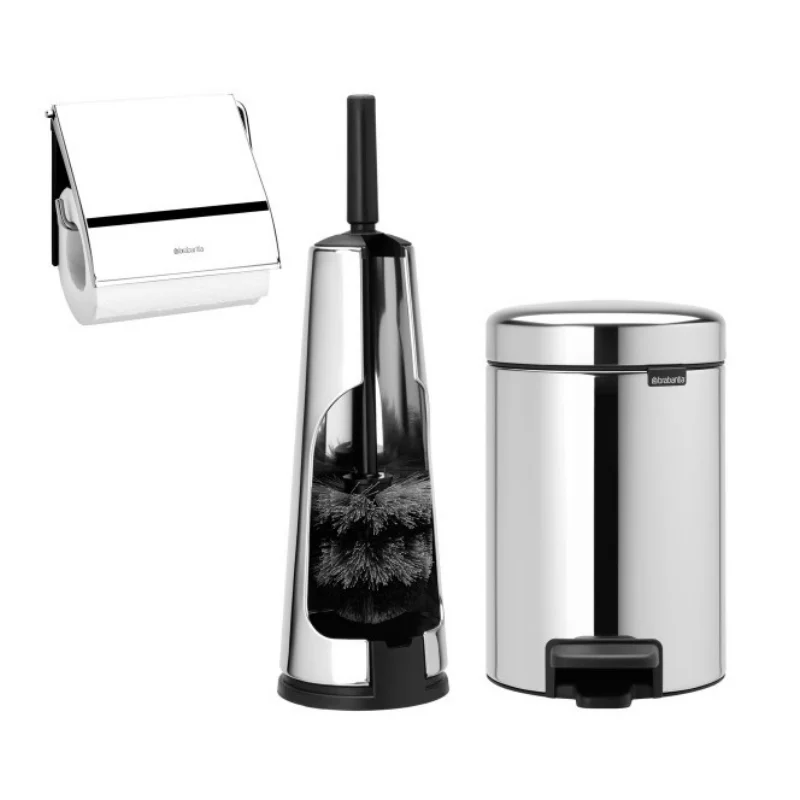 סט לשירותים ניקל מבריק Brabantia