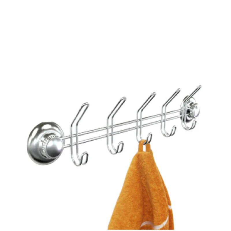 קולב חמישיה למגבות אמבטיה נירוסטה ואקום TOUCHLOCK