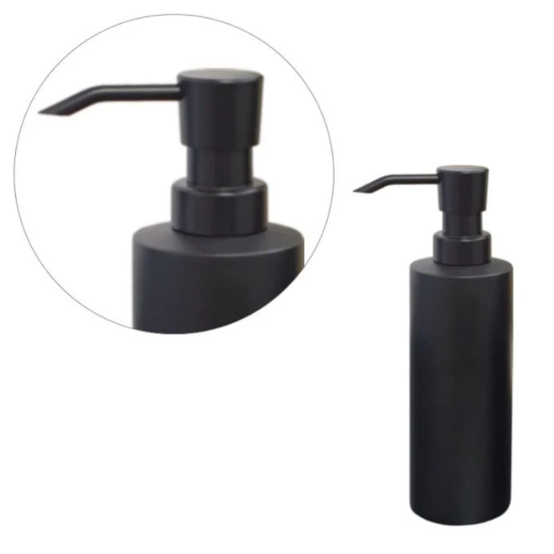 סבוניה לסבון נוזלי דגם BLACKY מונח שחור מט - אביזרי אמבטיה מונחים