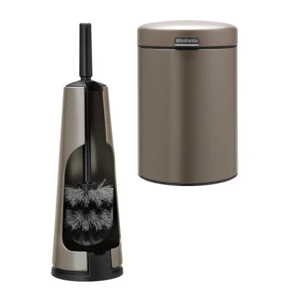 סט לשירותים פלטינום עם פח נתלה Brabantia