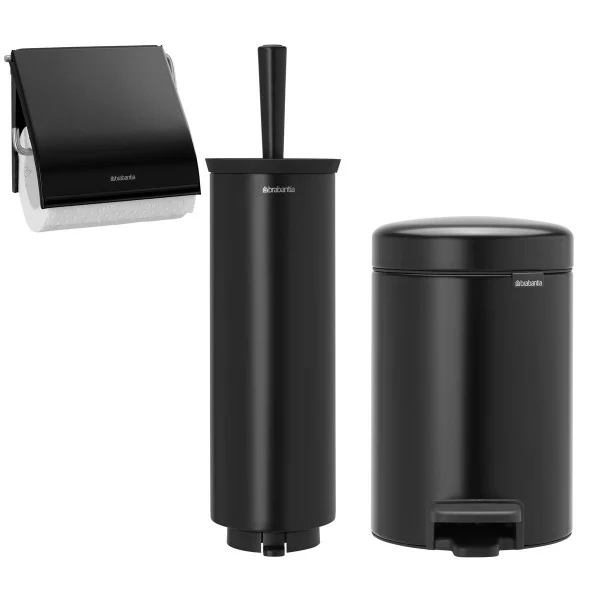 סט לשירותים שחור מט Brabantia