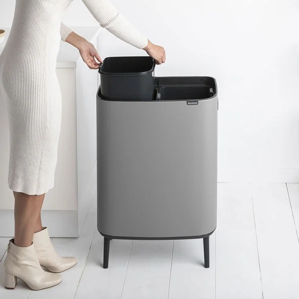 פח טאץ הפרדה 30+30 ליטר Brabantia BO – תמונה 12