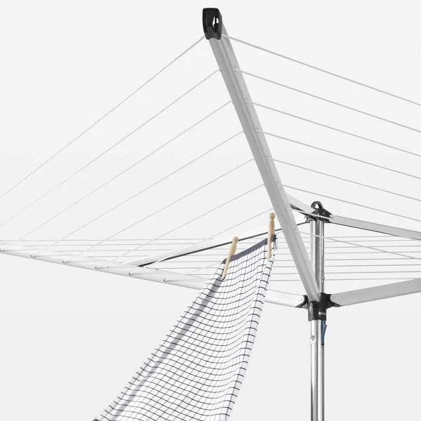 מתלה כביסה קרוסלה 30 מטר Brabantia Essential - brabantia essential 30m ground tube metallic grey y