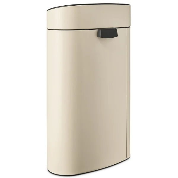 פח טאץ אובלי 40 ליטר Brabantia - brabantia oval touch bin new 40l soft beige back y