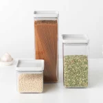 סט 3 מיכלי אחסון פלסטיק שקוף Brabantia – ללא BPA