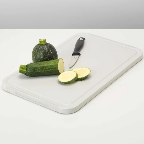 קרש חיתוך גדול עם מגש + Brabantia – Tasty - chopping board plus serving tray tasty light grey brabantia mood y