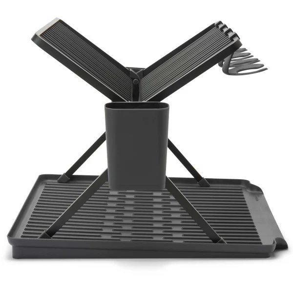 מתקן לייבוש כלים מתקפל גדול Brabantia - foldable dish rack large dark grey brabantia y