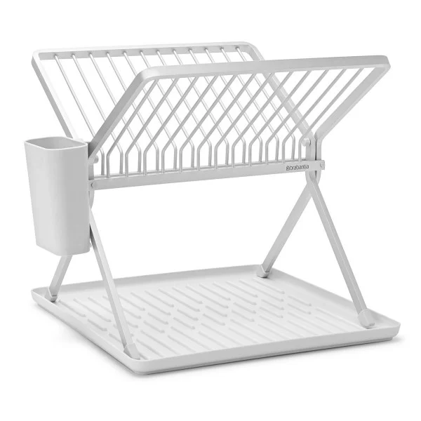 מתקן ייבוש כלים מתקפל Brabantia - foldable dish rack light grey brabantia y