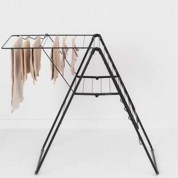 מתלה כביסה מתקפל 20 מטר Brabantia HangOn - hangon drying rack 20m matt black brabantia y