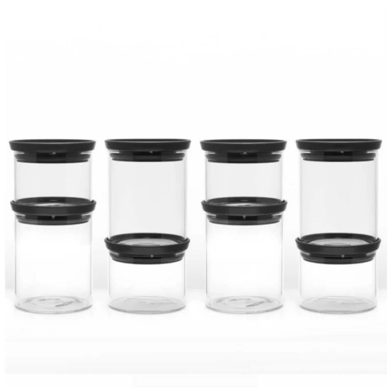 סט 8 מיכלי זכוכית 0.3 + 0.6 ליטר Brabantia