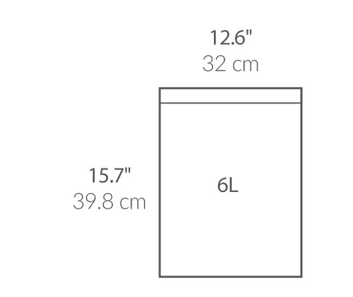 90 שקיות מסוג B, לפח 6 ל' - liner graphic b jpg