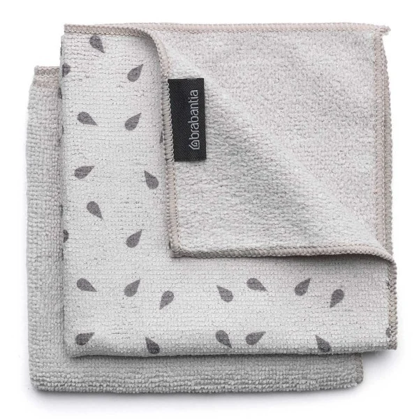 סט מסביב לכיור Brabantia - microfibre dish cloths set of light grey brabantia y
