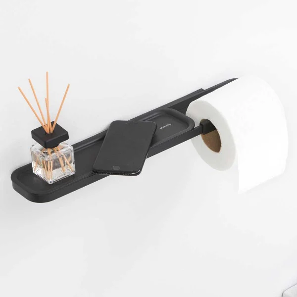 מתקן לנייר טואלט ומדף Brabantia MindSet - אביזרי אמבטיה תלויים