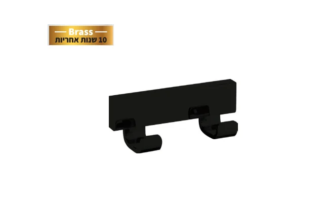 קולב כפול דגם ZN11 – שחור מט - קולבים ואביזרי תלייה