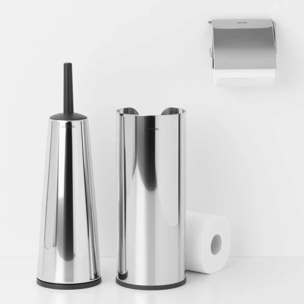 סט טואלט לשירותים ניקל מבריק ReNew , Brabantia