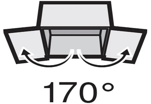 ציר איכותי 170 כפוף לדלתות ארונות סגירה שקטה - פרזול לרהיטים ודלתות
