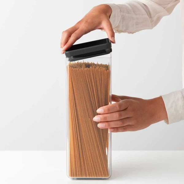 קופסת אחסון פלסטיק שקוף 2.5 ליטר Brabantia – ללא BPA