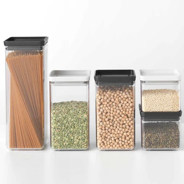 קופסת אחסון פלסטיק שקוף 1.6 ליטר Brabantia – ללא BPA - אחסון מזון