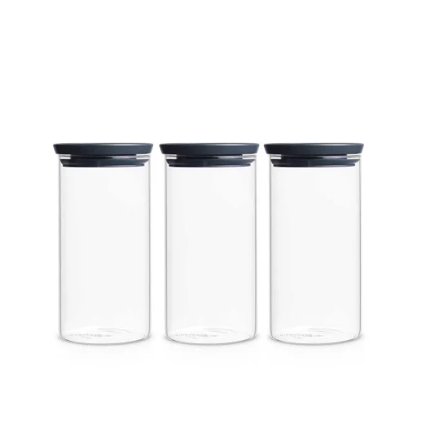 סט 3 מיכלי זכוכית 1.1 ליטר Brabantia