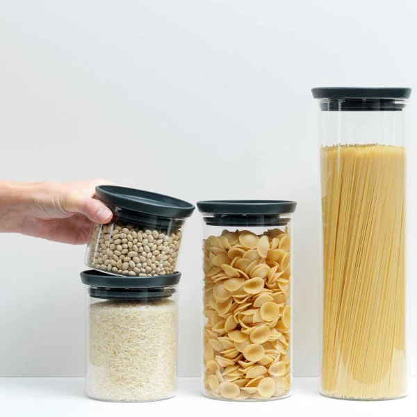 מיכל אחסון זכוכית, 1.9 ליטר Brabantia - stackable glass jar detail stackable