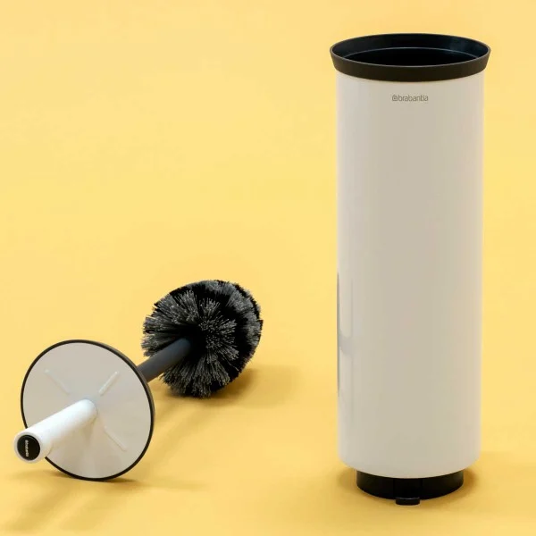סט לשירותים לבן Brabantia - toilet brush and holder profile white y brabantia