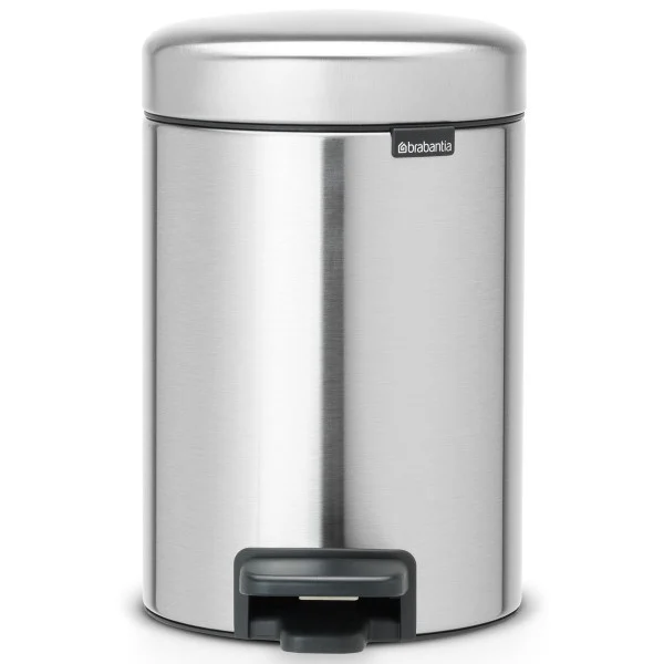 סט לשירותים ניקל מט Brabantia - y pedal bin newicon 3l matt steel