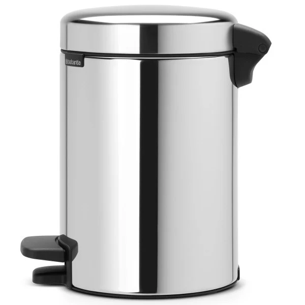 סט לשירותים ניקל מבריק Brabantia - y pedal bin newicon 3l brilliant steel