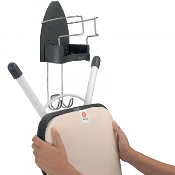 מתקן לתליית קרש גיהוץ ומגהץ על הקיר Brabantia - y 400px
