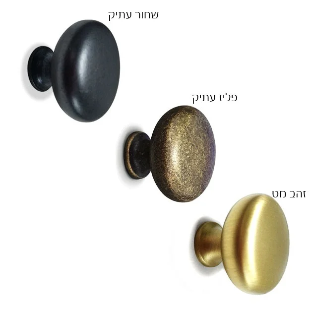 ידיות כפתור לארונות דגם 3129 עגול - ידיות לרהיטים
