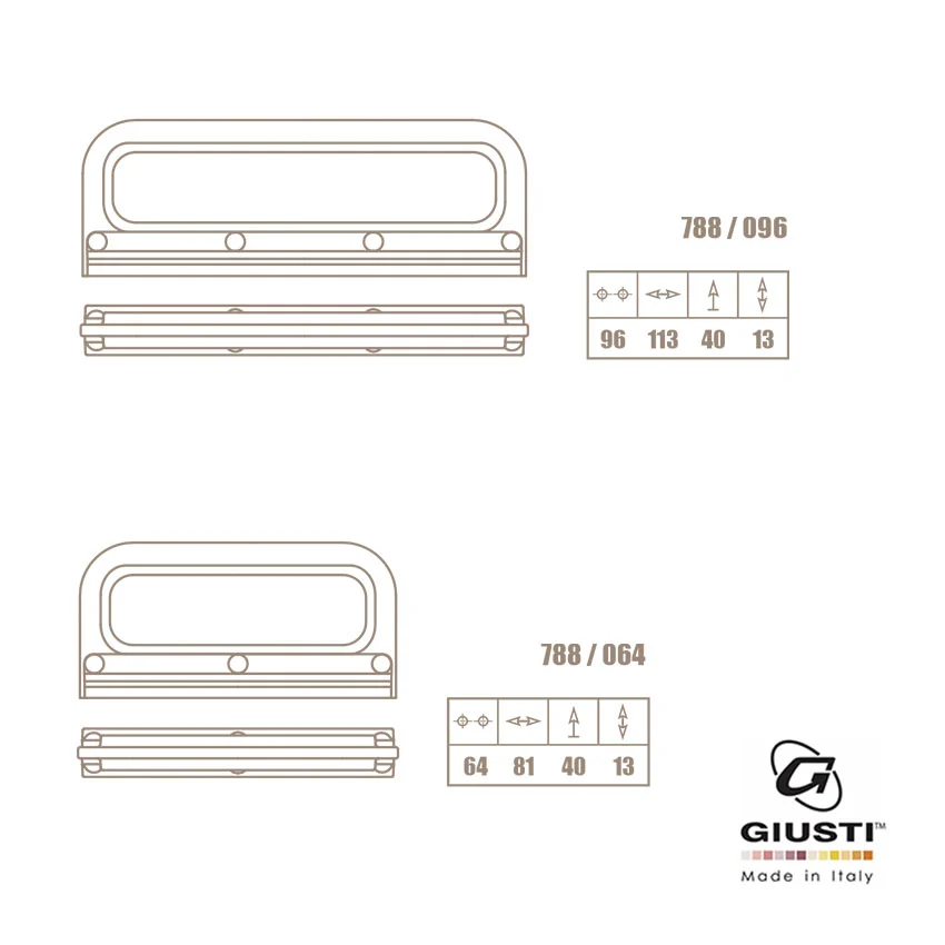ידית דגם Giusti – Retro - ידיות לרהיטים