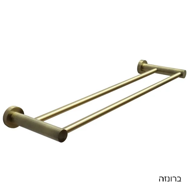 מוט כפול למגבות ROUND - אביזרי אמבטיה תלויים