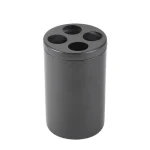 כוס למברשות שיניים עגולה GRAPHITE אפור גרפיט