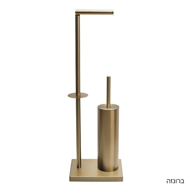 מעמד לנייר טואלט עם מברשת אסלה ורזרבי מיאמי - אביזרי אמבטיה מונחים